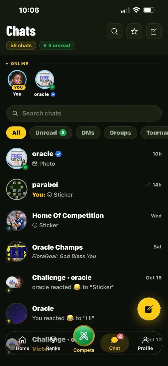 FloraGoal chat list